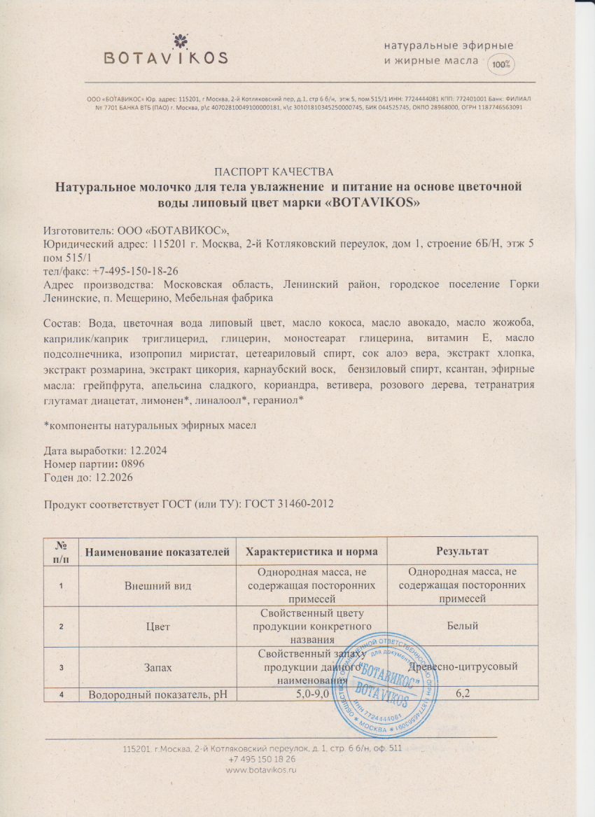Паспорт №122024
